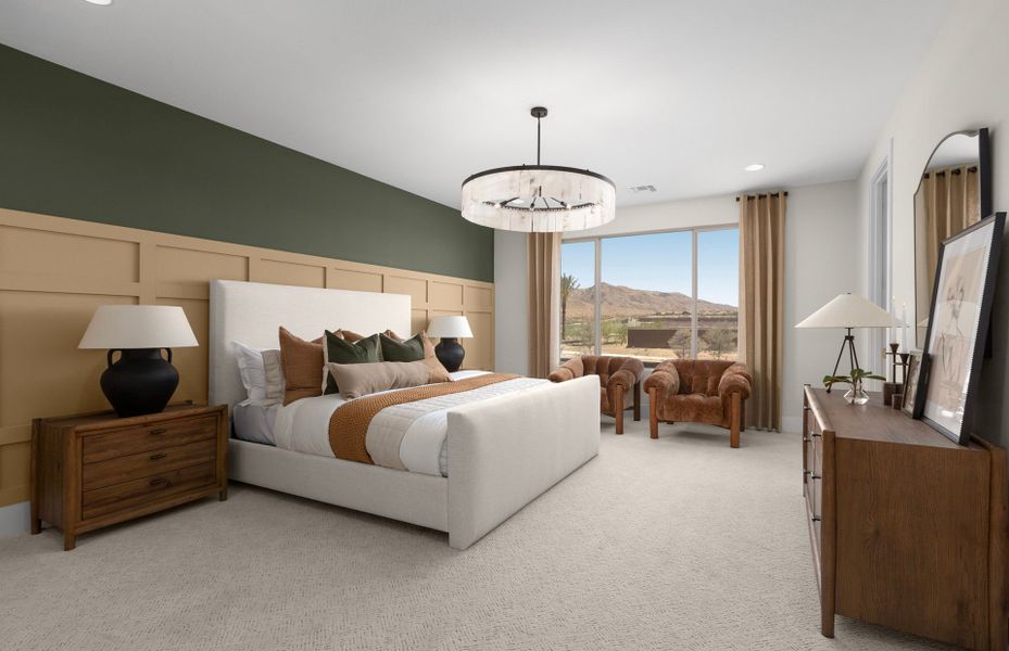 Furnished interior in a model home at Upper Canyon in Phoenix (Image 26).