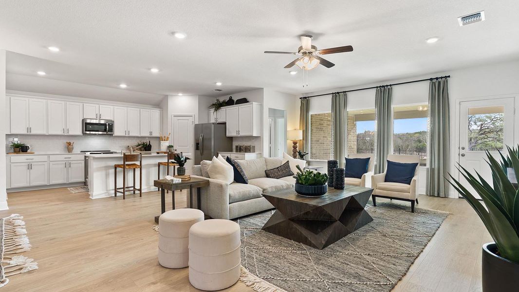 Furnished interior in a model home at Riverview in Georgetown (Image 24).