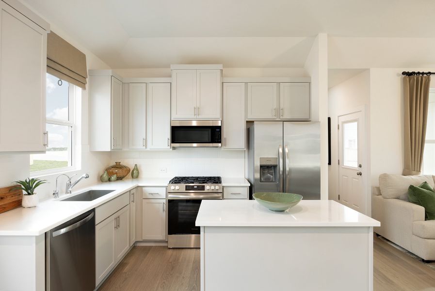 Furnished interior in a model home at Veramendi 40' in New Braunfels (Image 3).