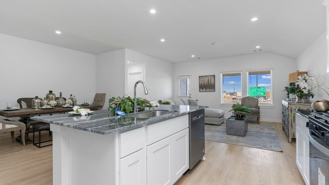 Furnished interior in a model home at Caldwell Crossing in Iowa Colony (Image 14). Furnished interior in a model home at Caldwell Crossing in Iowa Colony (Image 14).