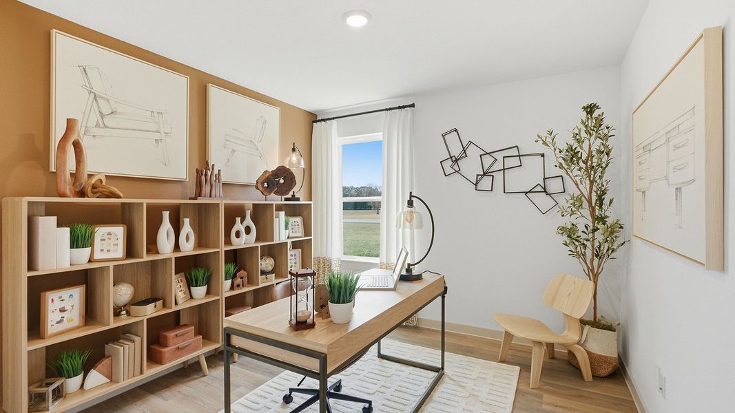 Furnished interior in a model home at Highland Village in Nome (Image 20).