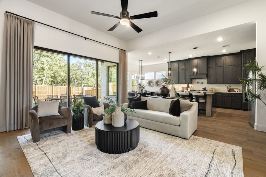 Furnished interior in a model home at Pecan Grove in Burleson (Image 7).