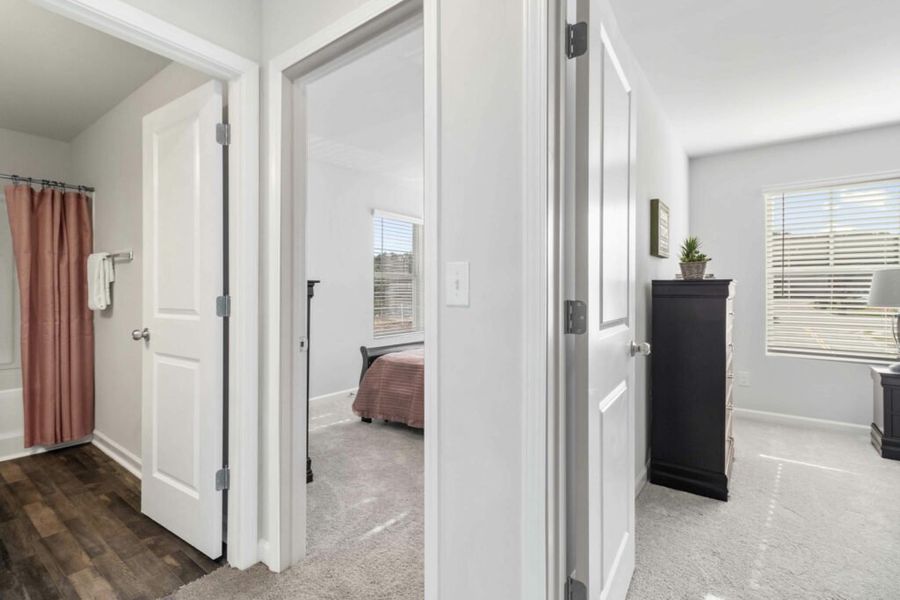 Furnished interior in a model home at Fairview Lake Townhomes in Conyers (Image 34). Furnished interior in a model home at Fairview Lake Townhomes in Conyers (Image 34).