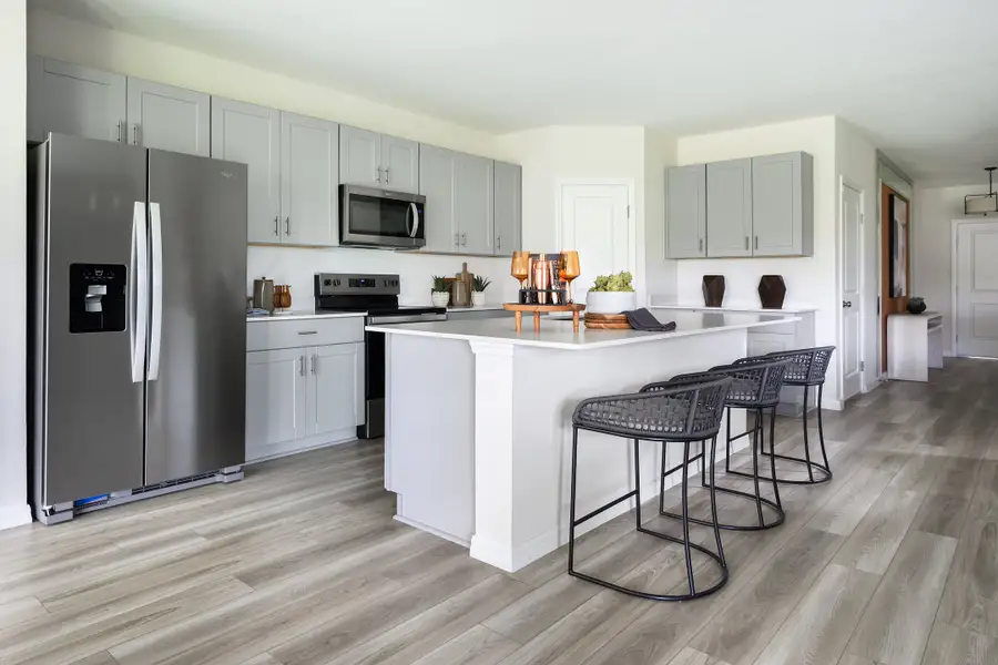 Furnished interior in a model home at Crosswinds in Haines City (Image 7).