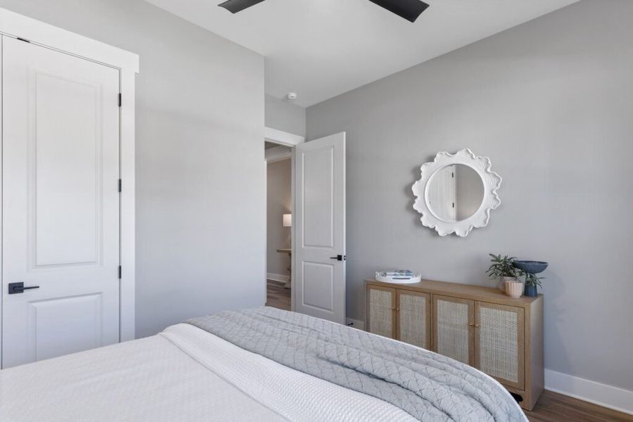 Furnished interior in a model home at The Shoal in Santa Rosa Beach (Image 27).