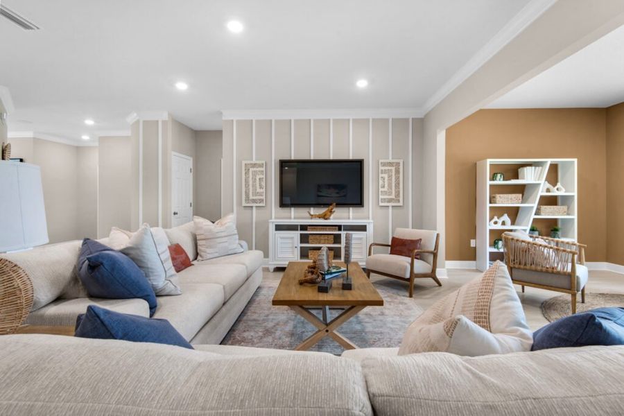 Furnished interior in a model home at Windswept Estates in Freeport (Image 8). Furnished interior in a model home at Windswept Estates in Freeport (Image 8).