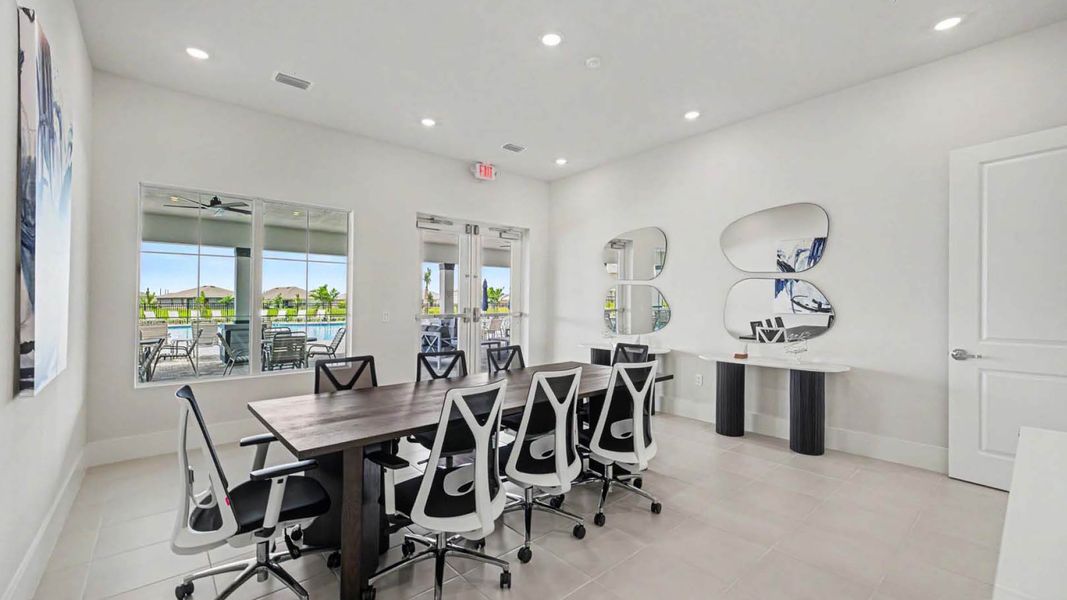 Furnished interior in a model home at Creekside in Fort Pierce (Image 8).