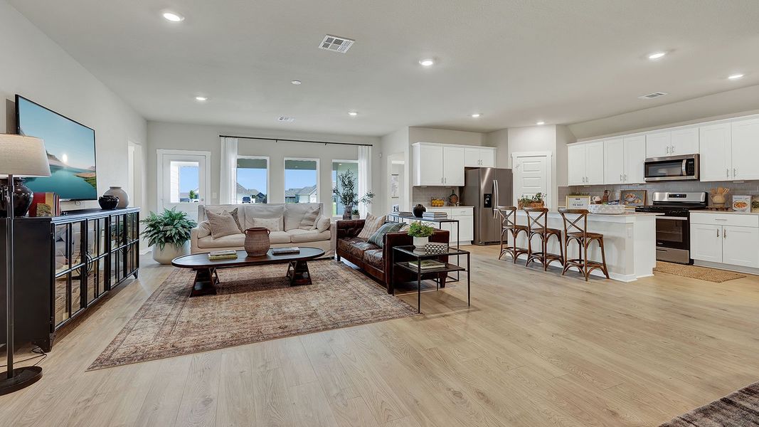Furnished interior in a model home at Hartland Ranch in Lockhart (Image 19).