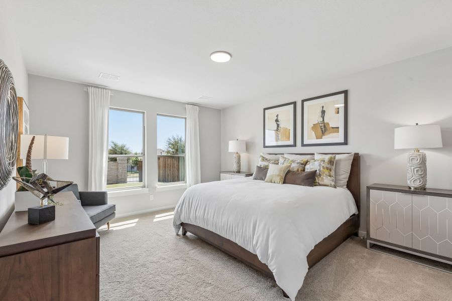 Furnished interior in a model home at Ventana in Fort Worth (Image 21).