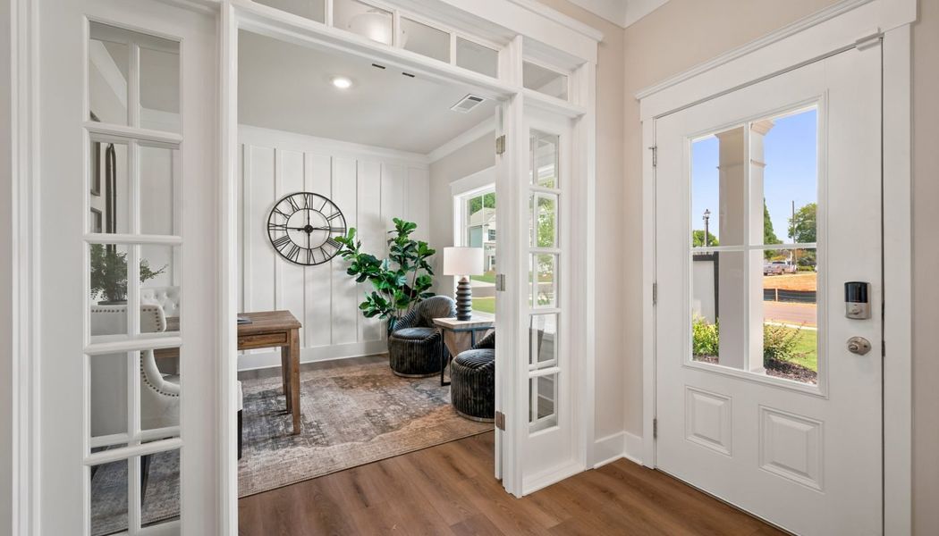 Furnished interior in a model home at Greenefield in Cartersville (Image 7).