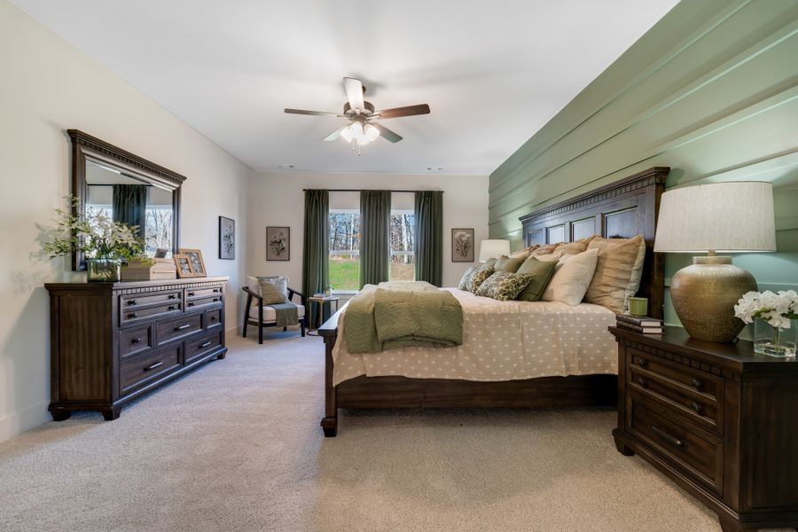 Furnished interior in a model home at Brush Creek in Fairview (Image 26).
