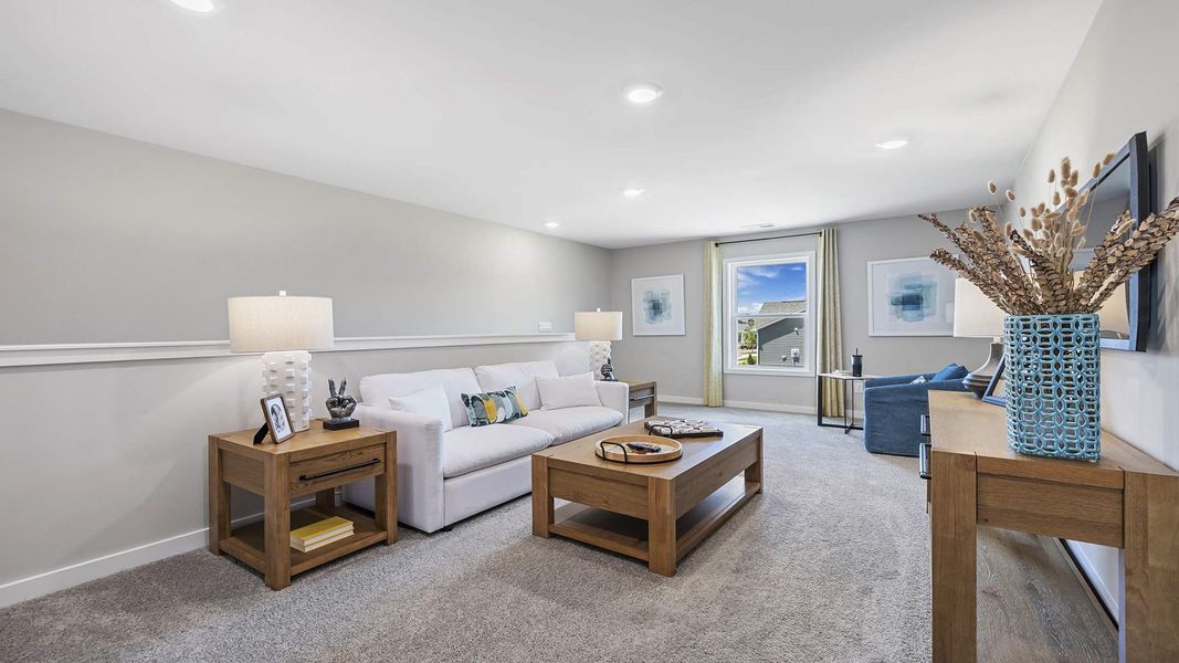 Furnished interior in a model home at Whitehawk Meadows in Travelers Rest (Image 19).