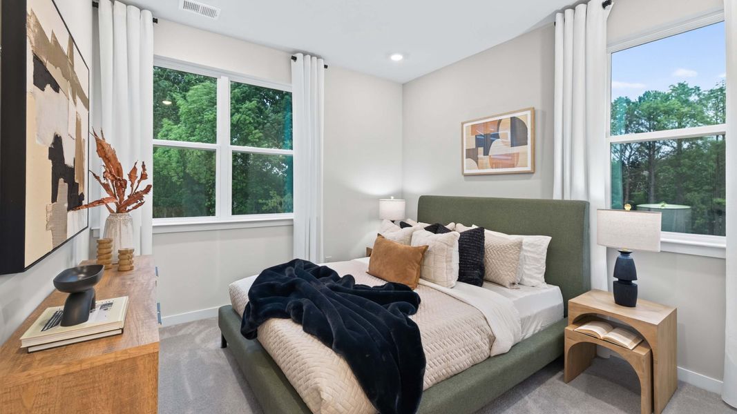 Furnished interior in a model home at Kingman Townhomes in Charlotte (Image 15).