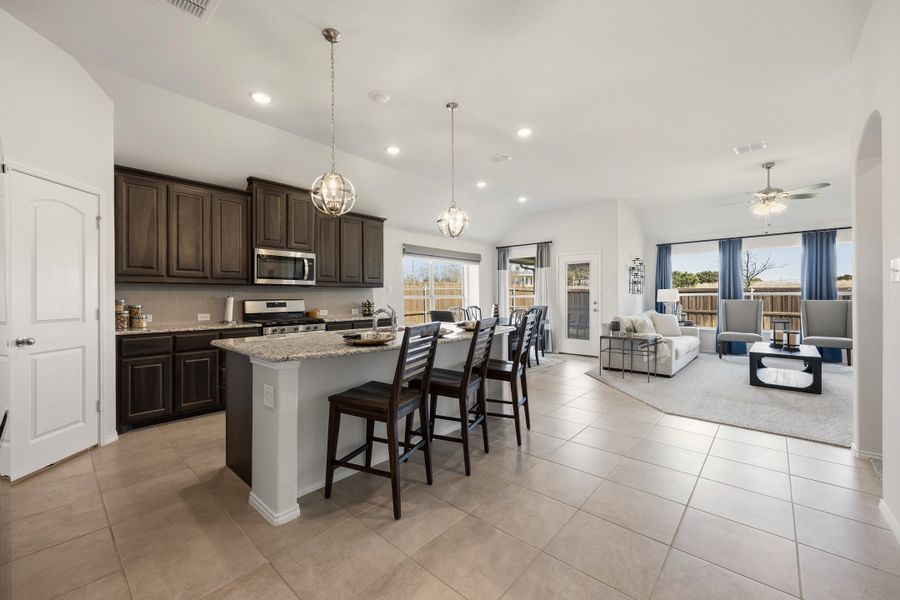 Furnished interior in a model home at Chisholm Hills in Cleburne (Image 8).