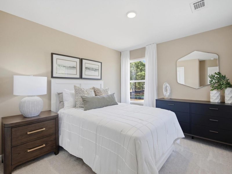 Furnished interior in a model home at Greene Farm in Cartersville (Image 18).