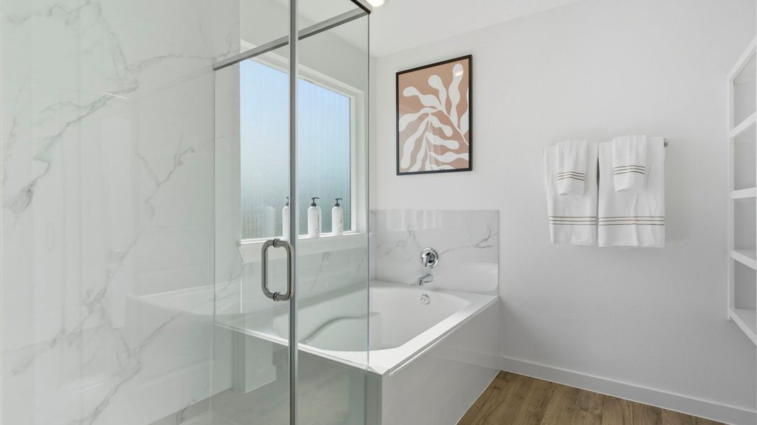 Furnished interior in a model home at Murphy Village in Missouri City (Image 20).