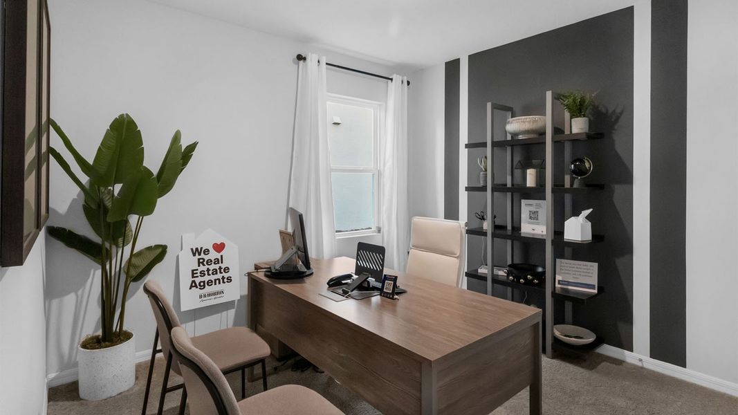 Furnished interior in a model home at Summerlin at Hawthorne Ranch in Lakeland (Image 24).