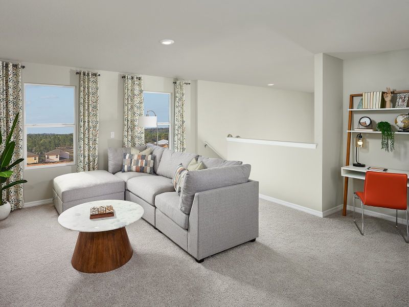 Furnished interior in a model home at Salt Meadows - Premier Series in Parrish (Image 8). Furnished interior in a model home at Salt Meadows - Premier Series in Parrish (Image 8).