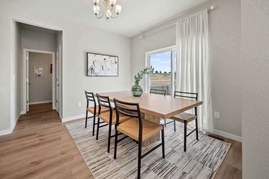 Furnished interior in a model home at Aspen Ranch in Fountain (Image 6).