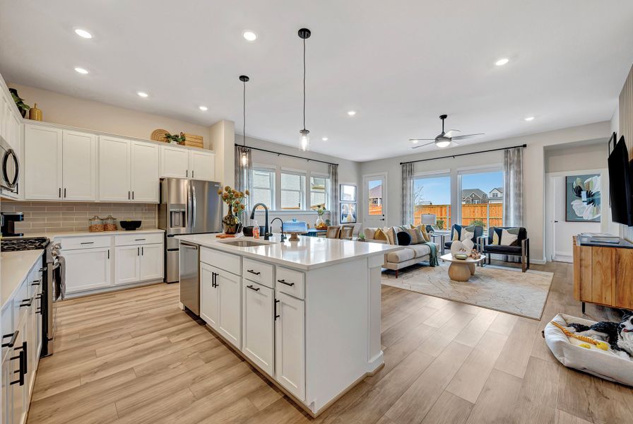 Furnished interior in a model home at Briggs Ranch – Select Classic Series in San Antonio (Image 9).
