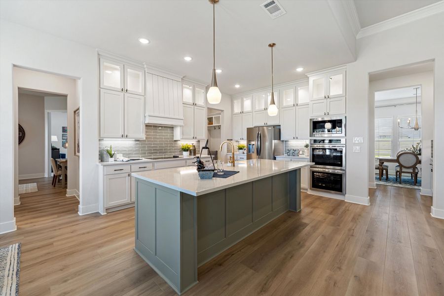 Furnished interior in a model home at Creekview Addition in Van Alstyne (Image 22). Furnished interior in a model home at Creekview Addition in Van Alstyne (Image 22).