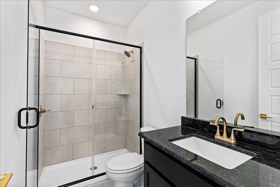 Furnished interior in a model home at Stardust Ranch in Northlake (Image 22).