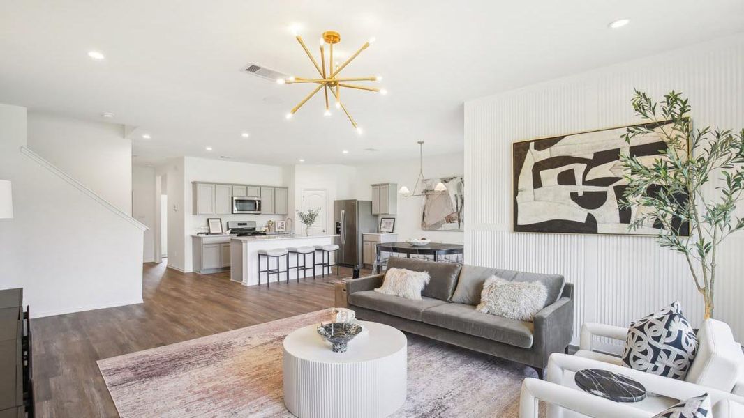 Furnished interior in a model home at Grand Pines in Magnolia (Image 8).