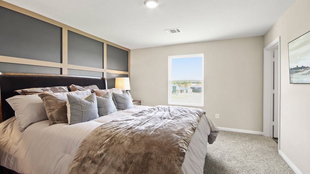 Furnished interior in a model home at McCrorey Trails in Conroe (Image 8).