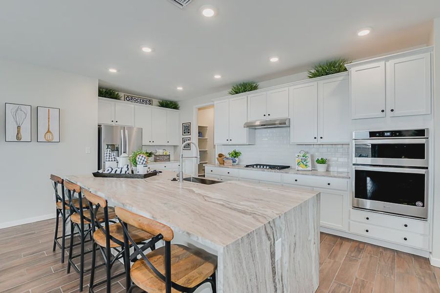Furnished interior in a model home at Las Barrancas in Yuma (Image 3).