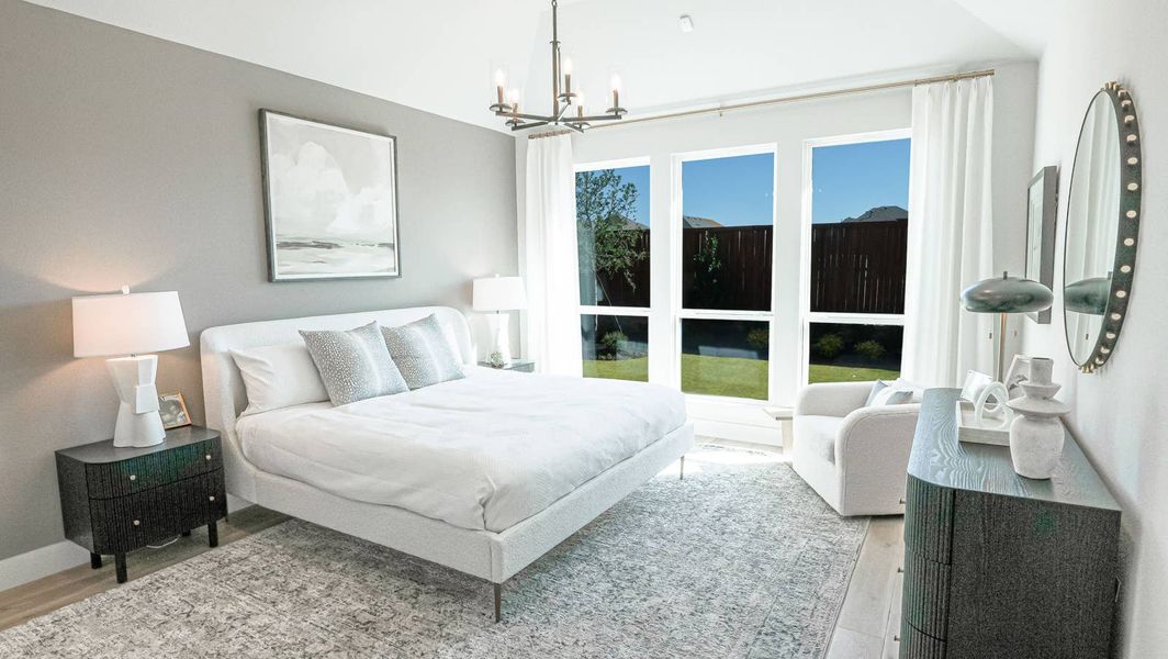 Furnished interior in a model home at Edgewood Creek in Celina (Image 18).