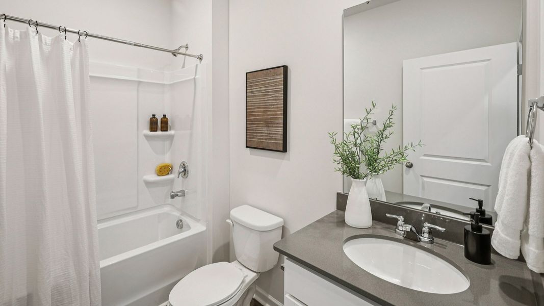 Furnished interior in a model home at Valley View in Waynesville (Image 7).