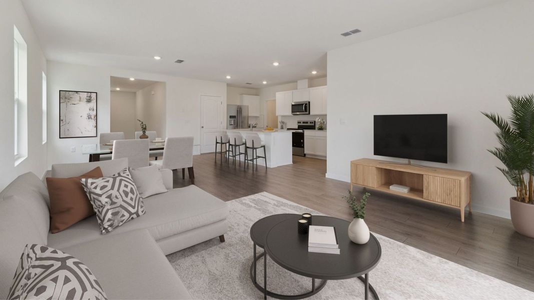 Furnished interior in a model home at Campbell Crossing in Port Orange (Image 7).