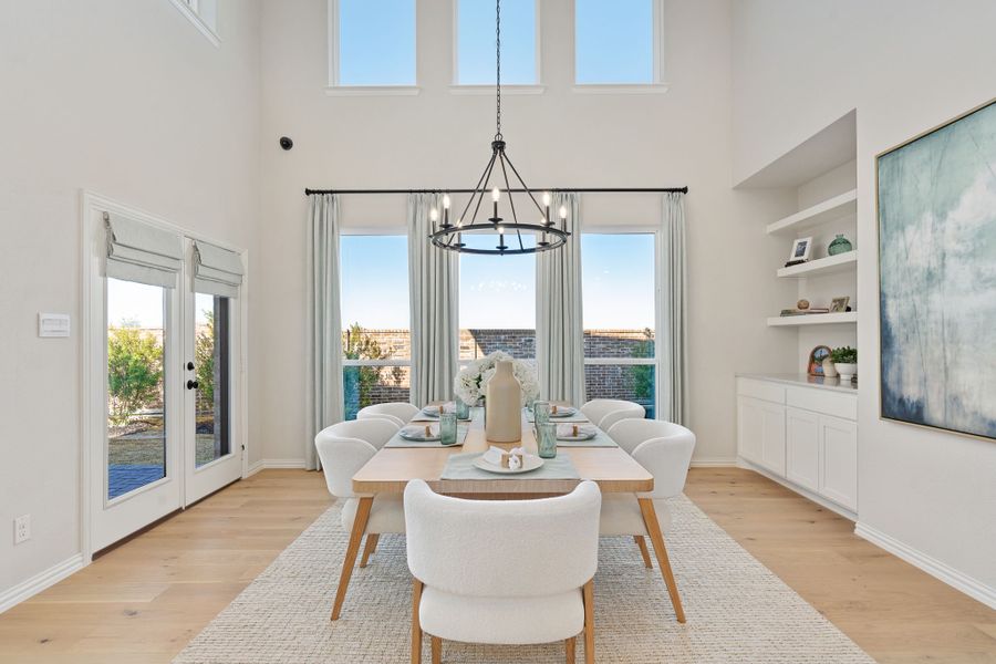 Furnished interior in a model home at Sweetgrass 50s in Haslet (Image 9).