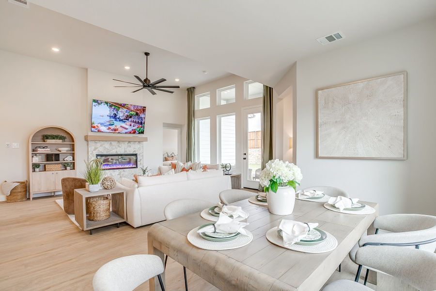 Furnished interior in a model home at Creekside in Royse City (Image 95).