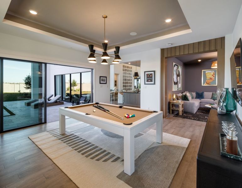 Furnished interior in a model home at Legacy in Friendswood (Image 24).