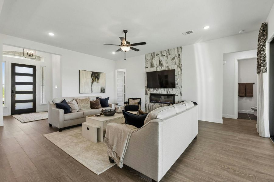 Furnished interior in a model home at Berkshire Estates in Mesquite (Image 9). Furnished interior in a model home at Berkshire Estates in Mesquite (Image 9).