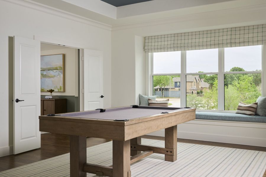 Furnished interior in a model home at Custer Ridge Estates in Allen (Image 36).