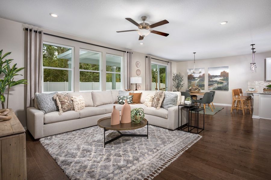 Furnished interior in a model home at Brookside Preserve in St. Johns (Image 7).