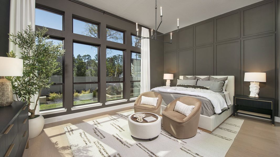 Furnished interior in a model home at Two Step Farm 60' in Montgomery (Image 11).