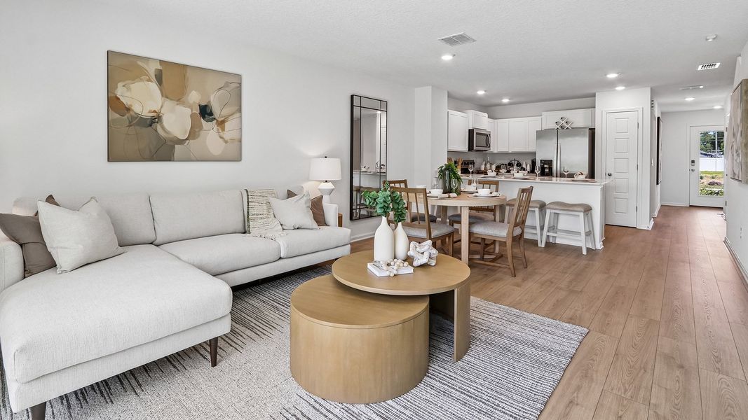 Furnished interior in a model home at Corsair in Middleburg (Image 23).