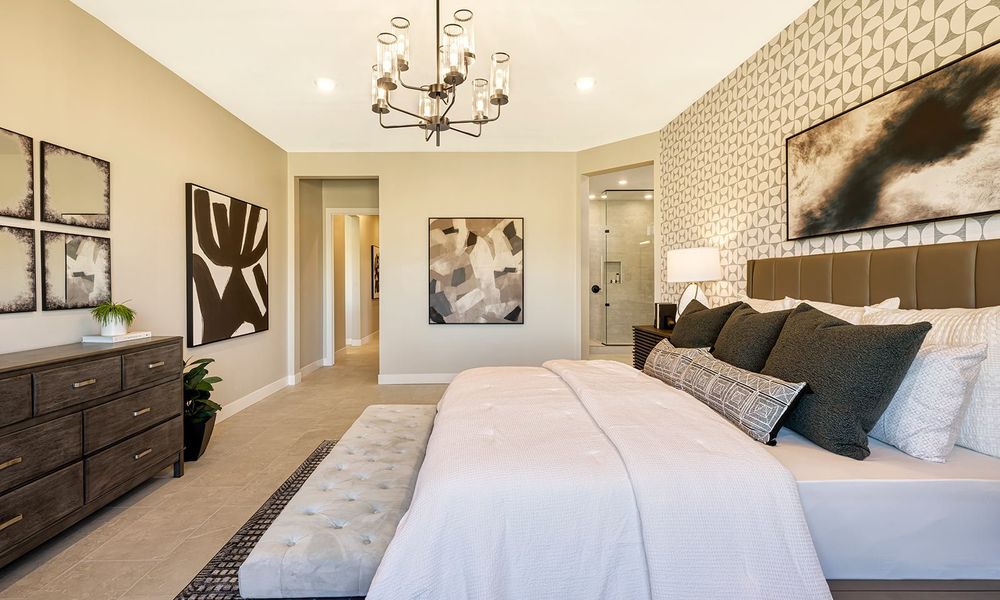 Furnished interior in a model home at Whispering Hills in Phoenix (Image 4).