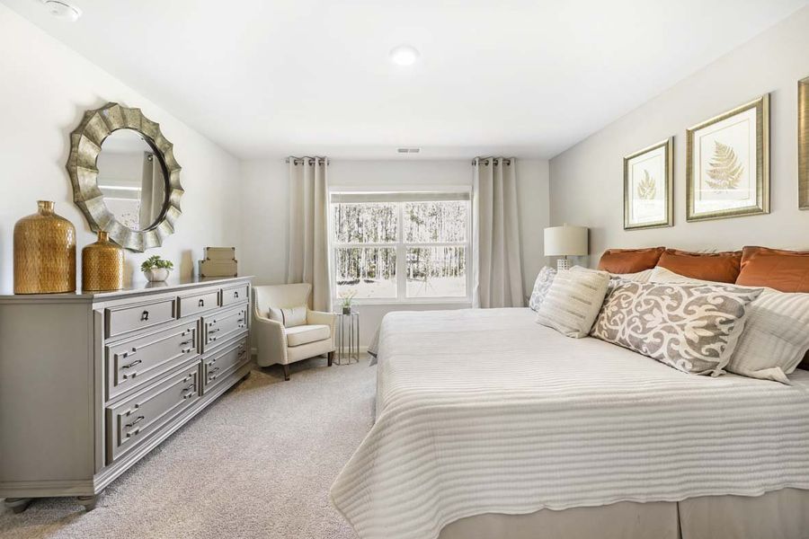 Furnished interior in a model home at Autumn's Wood in Brunswick (Image 26).