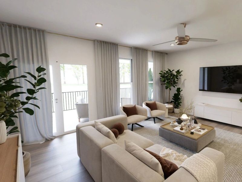 Living Room with Windows Living Room with Windows