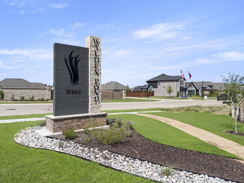 Entrance to the Walden Pond community in Forney, TX, featuring signage and landscaping (Image 18).