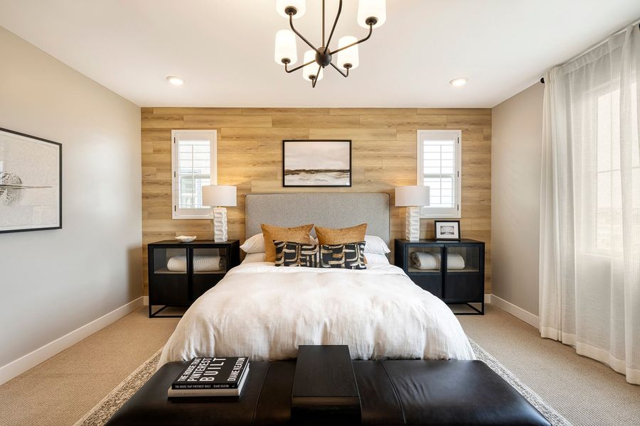 Furnished interior in a model home at Waterston Central in Gilbert (Image 12).