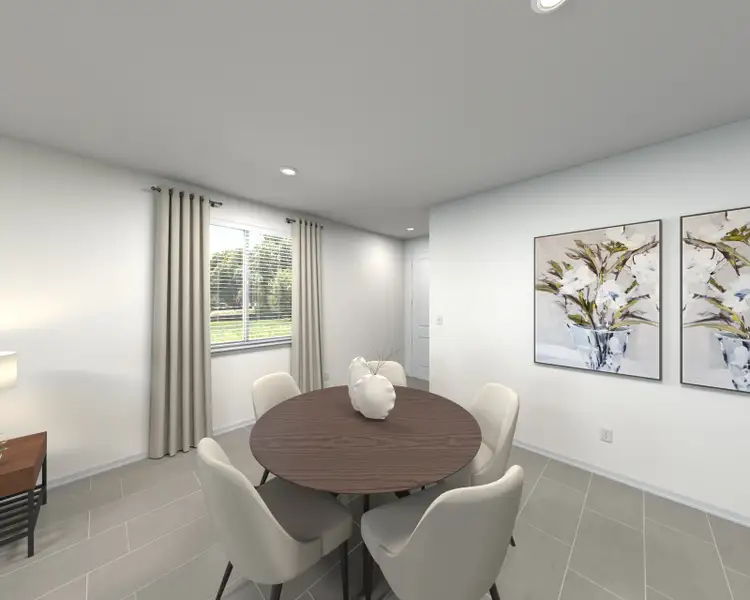 Dining room in the Sawyer floorplan