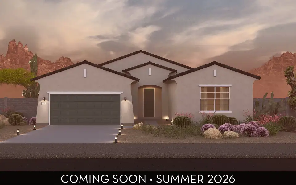 Front exterior of a home in the Northpointe at Vistancia community, located in Peoria, AZ (Image 1).