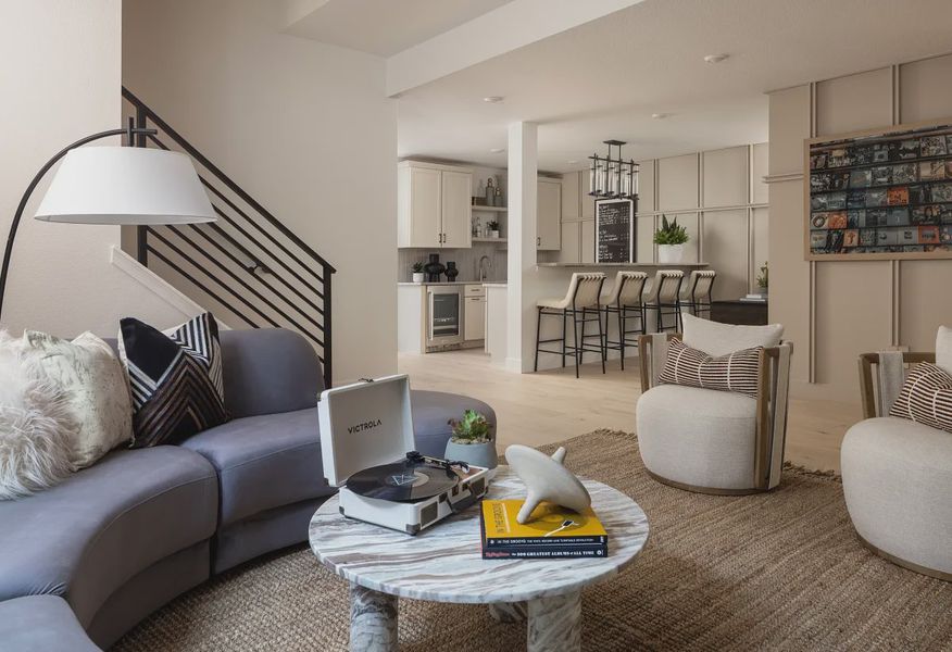 Pemberly Model Finished Basement Rec Room + Wet Bar - 23 of 24