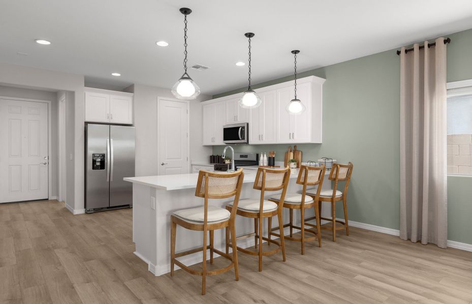Furnished interior in a model home at Alamar in Tolleson (Image 32).