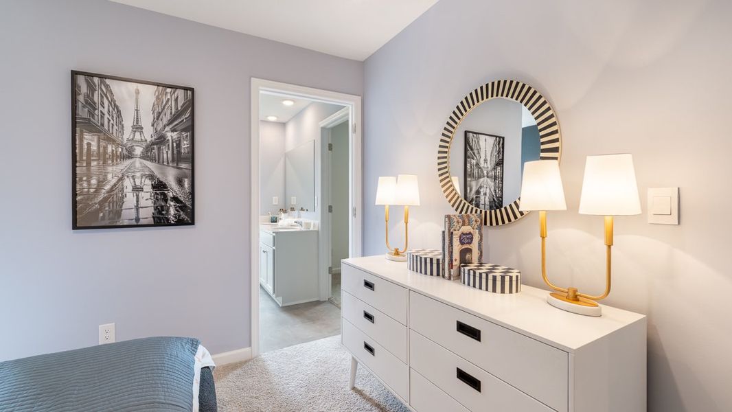 Furnished interior in a model home at Barrett Cove in Marietta (Image 24).